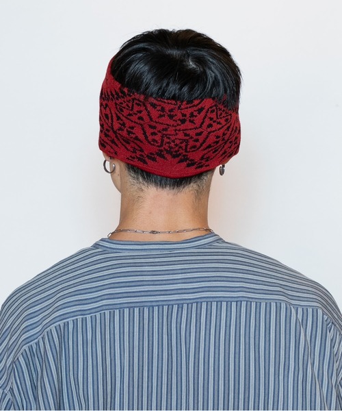 CA4LA（カシラ）の「BANDANA PATTERNED HB（ヘアバンド・メンズ・レッド/ブラック/ネイビー・ONESIZE）」の7枚目の写真