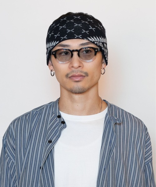CA4LA（カシラ）の「BANDANA PATTERNED HB（ヘアバンド・メンズ・レッド/ブラック/ネイビー・ONESIZE）」の8枚目の写真