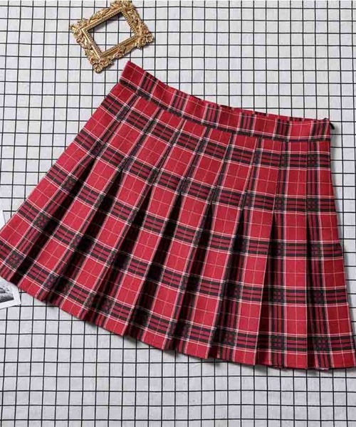 SPIGA（スピーガ）の「ﾁｪｯｸ柄ﾌﾟﾘｰﾂﾐﾆｽｶｰﾄ（スカート・レディース・ライトグレー/ダークグレー/ブルー/ネイビー/ピンク/レッド・SMALL/MEDIUM/LARGE/X-LARGE）」の6枚目の写真