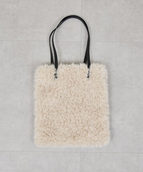 GALLARDAGALANTE(ガリャルダガランテ)の「【2.718】フェイクカシミヤトート(トートバッグ・レディース・オフホワイト/レモンイエロー・FREE)」の5枚目の写真