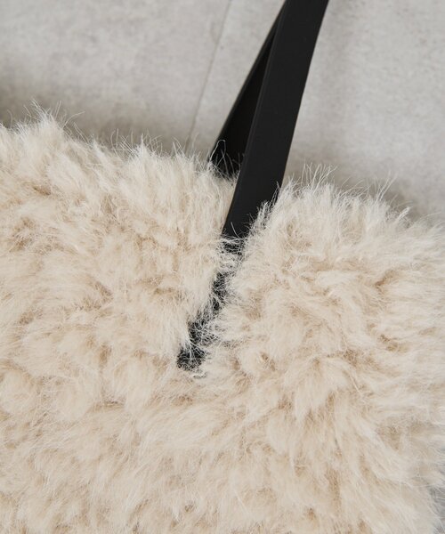 GALLARDAGALANTE(ガリャルダガランテ)の「【2.718】フェイクカシミヤトート(トートバッグ・レディース・オフホワイト/レモンイエロー・FREE)」の11枚目の写真