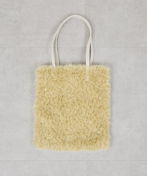 GALLARDAGALANTE(ガリャルダガランテ)の「【2.718】フェイクカシミヤトート(トートバッグ・レディース・オフホワイト/レモンイエロー・FREE)」の7枚目の写真