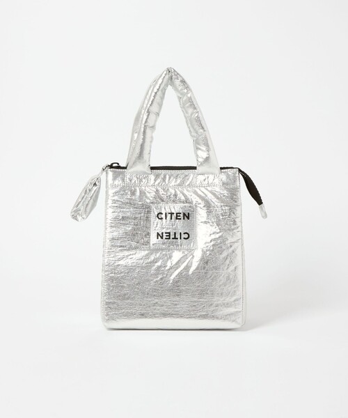 CITEN(シテン)の「<CITEN>パデッドロゴクリアランチM(トートバッグ・レディース・ロイヤルブルー/シルバー/ライトピンク/ブラック/クリーム/ケリーグリーン/その他1・FREE)」の6枚目の写真