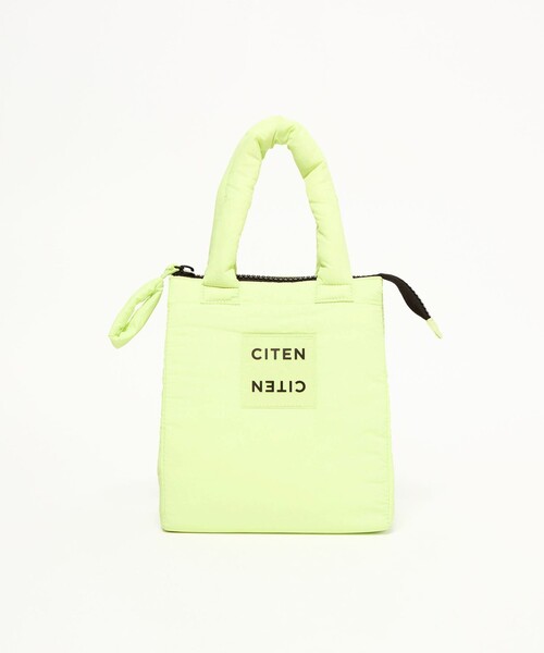 CITEN(シテン)の「<CITEN>パデッドロゴクリアランチM(トートバッグ・レディース・ロイヤルブルー/シルバー/ライトピンク/ブラック/クリーム/ケリーグリーン/その他1・FREE)」の1枚目の写真