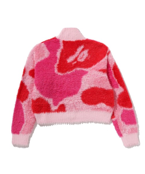 BAPE 赤・ピンク ストライプ ニット M BAPE 赤・ピンク ストライプ ニット M