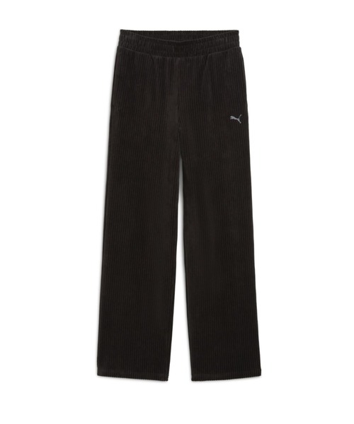 PUMA(プーマ)の「プーマ PUMA ESS ELEVATED ベロア リブ ストレート レッグ PT(その他パンツ・レディース・クリーム/ブラック・M/L/S/XL)」の1枚目の写真