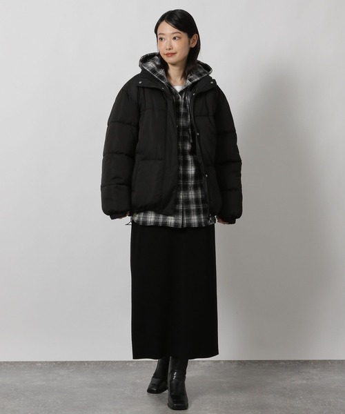 LAKOLE（ラコレ）の「＜選べる着丈＞12ゲージ総針ニットナロースカート / 607508（スカート・レディース・レッド/モカ/ブラック・LARGE/MEDIUM）」の4枚目の写真