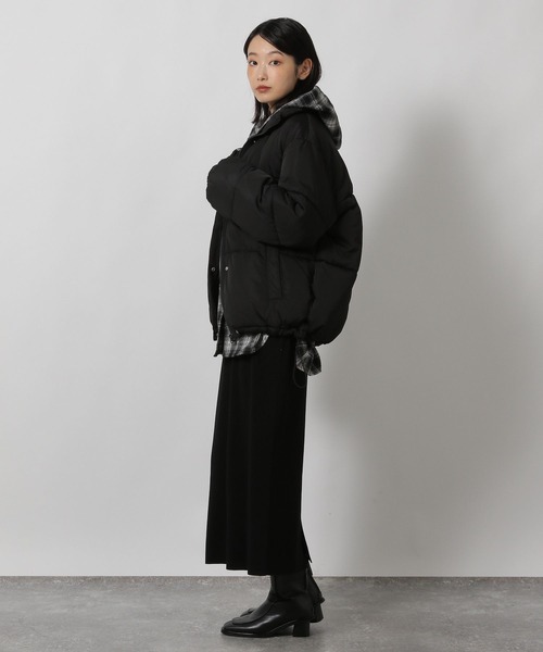 LAKOLE（ラコレ）の「＜選べる着丈＞12ゲージ総針ニットナロースカート / 607508（スカート・レディース・レッド/モカ/ブラック・LARGE/MEDIUM）」の5枚目の写真