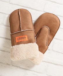 GUSHLOW & COLE ダークブラウン グローブ　手袋　ミトン ミトン グローブ 手袋 防寒 雑貨 保温 冬 手ぶくろ 2way スマホ