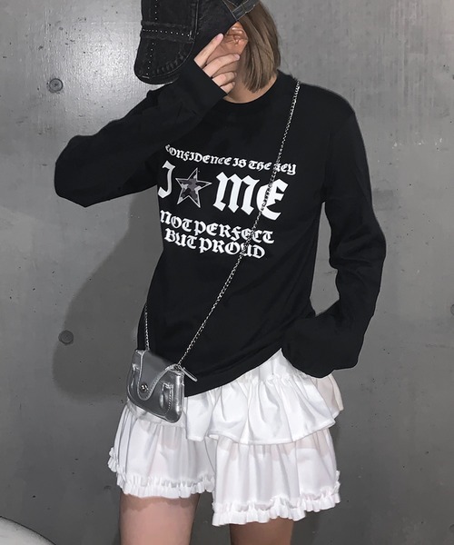 lilful(リルフル)の「Y2Kデザイン アソートロンT 迷彩柄/レオパード柄/ハートロゴ(Tシャツ/カットソー・レディース・ホワイト系その他3/ブラック系その他/ブラック系その他3/ブラック系その他2/ブラック/ホワイト系その他/ホワイト/グレー系その他/グレー/ホワイト系その他2・S/M)」の6枚目の写真