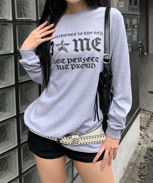 lilful(リルフル)の「Y2Kデザイン アソートロンT 迷彩柄/レオパード柄/ハートロゴ(Tシャツ/カットソー・レディース・ホワイト系その他3/ブラック系その他/ブラック系その他3/ブラック系その他2/ブラック/ホワイト系その他/ホワイト/グレー系その他/グレー/ホワイト系その他2・S/M)」の10枚目の写真