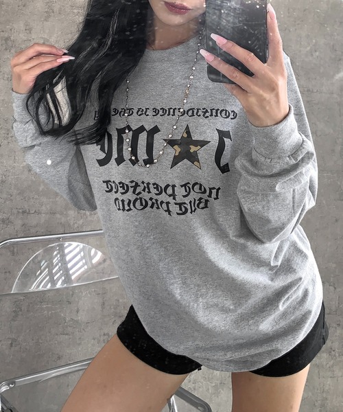lilful(リルフル)の「Y2Kデザイン アソートロンT 迷彩柄/レオパード柄/ハートロゴ(Tシャツ/カットソー・レディース・ホワイト系その他3/ブラック系その他/ブラック系その他3/ブラック系その他2/ブラック/ホワイト系その他/ホワイト/グレー系その他/グレー/ホワイト系その他2・S/M)」の9枚目の写真