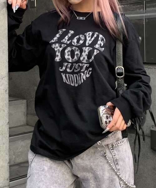 lilful(リルフル)の「Y2Kデザイン アソートロンT 迷彩柄/レオパード柄/ハートロゴ(Tシャツ/カットソー・レディース・ホワイト系その他3/ブラック系その他/ブラック系その他3/ブラック系その他2/ブラック/ホワイト系その他/ホワイト/グレー系その他/グレー/ホワイト系その他2・S/M)」の7枚目の写真