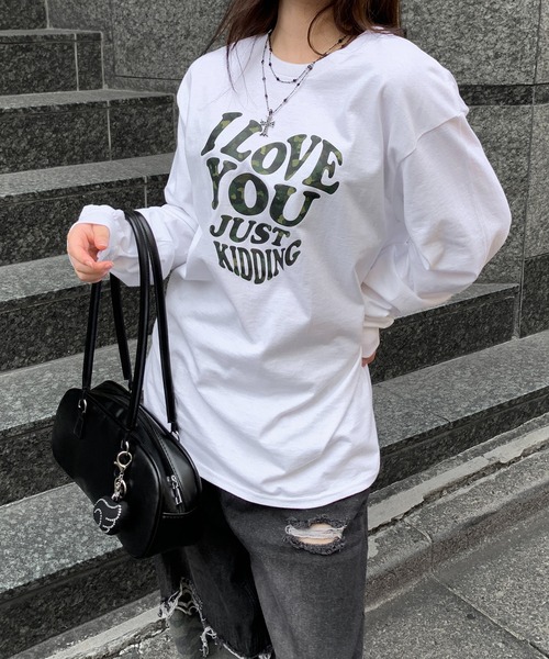 lilful(リルフル)の「Y2Kデザイン アソートロンT 迷彩柄/レオパード柄/ハートロゴ(Tシャツ/カットソー・レディース・ホワイト系その他3/ブラック系その他/ブラック系その他3/ブラック系その他2/ブラック/ホワイト系その他/ホワイト/グレー系その他/グレー/ホワイト系その他2・S/M)」の11枚目の写真