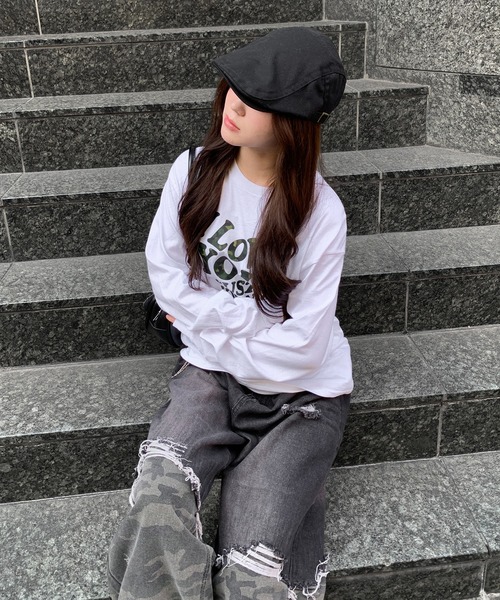 lilful(リルフル)の「Y2Kデザイン アソートロンT 迷彩柄/レオパード柄/ハートロゴ(Tシャツ/カットソー・レディース・ホワイト系その他3/ブラック系その他/ブラック系その他3/ブラック系その他2/ブラック/ホワイト系その他/ホワイト/グレー系その他/グレー/ホワイト系その他2・S/M)」の17枚目の写真