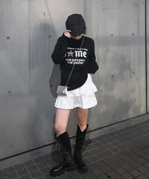 lilful(リルフル)の「Y2Kデザイン アソートロンT 迷彩柄/レオパード柄/ハートロゴ(Tシャツ/カットソー・レディース・ホワイト系その他3/ブラック系その他/ブラック系その他3/ブラック系その他2/ブラック/ホワイト系その他/ホワイト/グレー系その他/グレー/ホワイト系その他2・S/M)」の16枚目の写真