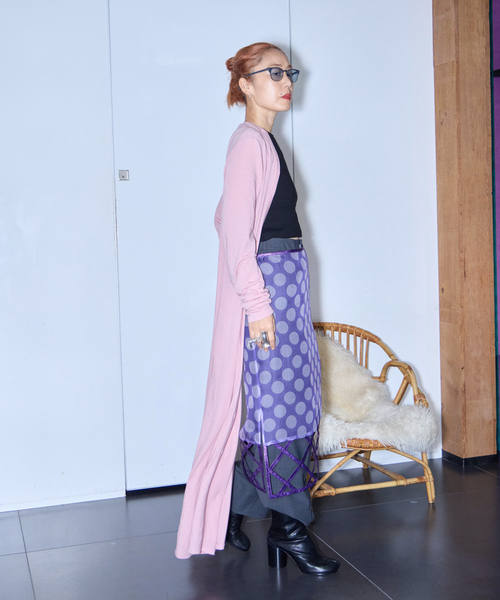 CITYSHOP（シティーショップ）の「SUPER YAYA SKIRT LOZENGES SK06-LOZ-AW25：スカート（スカート・レディース・パープル・SMALL）」の11枚目の写真