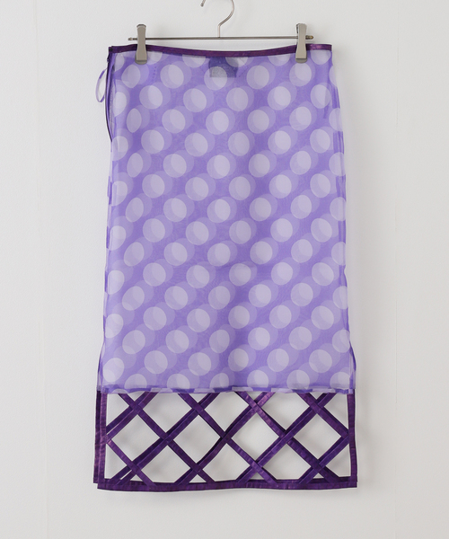 CITYSHOP（シティーショップ）の「SUPER YAYA SKIRT LOZENGES SK06-LOZ-AW25：スカート（スカート・レディース・パープル・SMALL）」の5枚目の写真