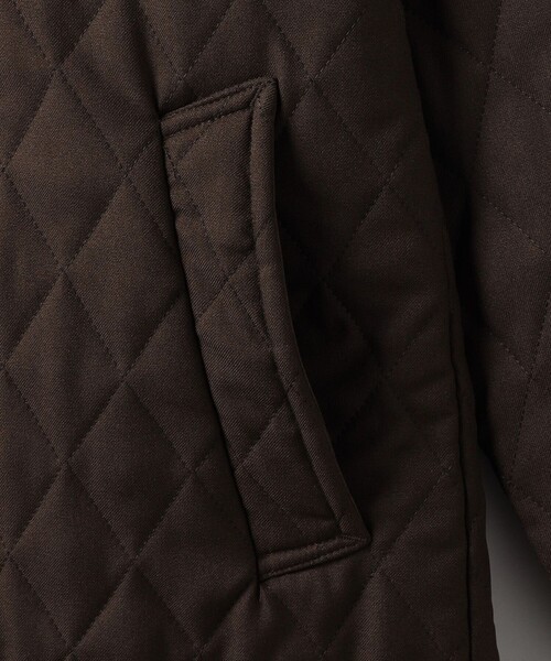 セール】ウールライク サージ キルティング ステンカラーコート‐はっ水