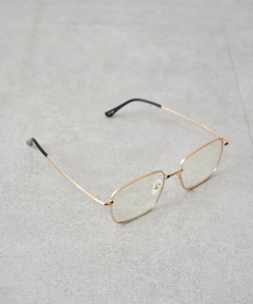 LOUNGEDRESS（ラウンジドレス）の「【GALENA/ガレナ】クラシックスクエアメガネ（メガネ・レディース・ブラック/ゴールド・FREE）」の3枚目の写真