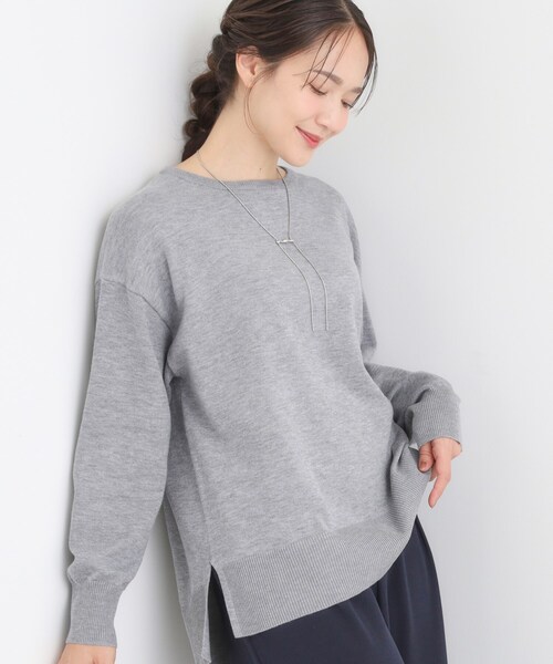 セール】【洗濯機可/毛玉レス】アウトスタイルもきれいに決まる サイド