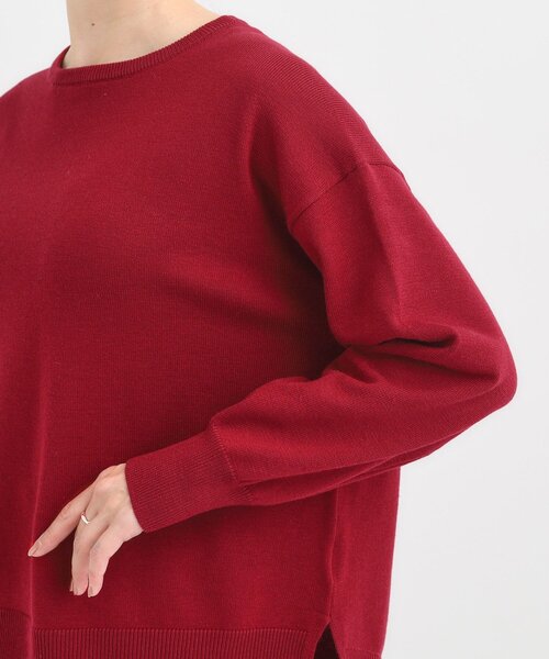 セール】【洗濯機可/毛玉レス】アウトスタイルもきれいに決まる サイド