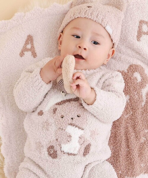 SLAP SLIP BABY（スラップスリップベビー）の「【お揃い/ウォッシャブル加工】アニマルウサギクマロボットもこもこロンパース(70~80cm)（ロンパース・キッズ・ベージュ/ピンク/ブルー・80ｃｍ/70cm）」の6枚目の写真