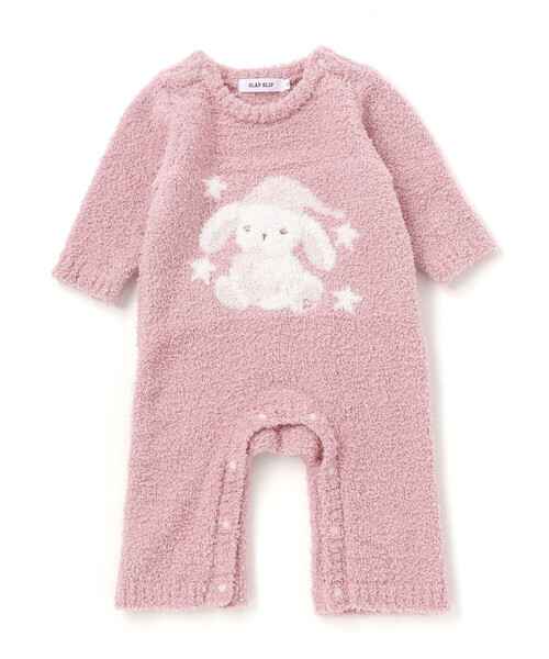 SLAP SLIP BABY（スラップスリップベビー）の「【お揃い/ウォッシャブル加工】アニマルウサギクマロボットもこもこロンパース(70~80cm)（ロンパース・キッズ・ベージュ/ピンク/ブルー・80ｃｍ/70cm）」の8枚目の写真