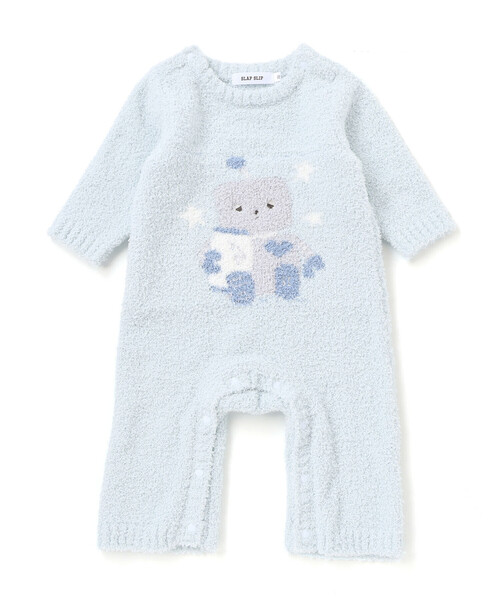 SLAP SLIP BABY（スラップスリップベビー）の「【お揃い/ウォッシャブル加工】アニマルウサギクマロボットもこもこロンパース(70~80cm)（ロンパース・キッズ・ベージュ/ピンク/ブルー・80ｃｍ/70cm）」の10枚目の写真