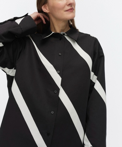 marimekko（マリメッコ）の「Heitto Basso / shirt（シャツ/ブラウス・レディース・ブラック・36/34）」の5枚目の写真