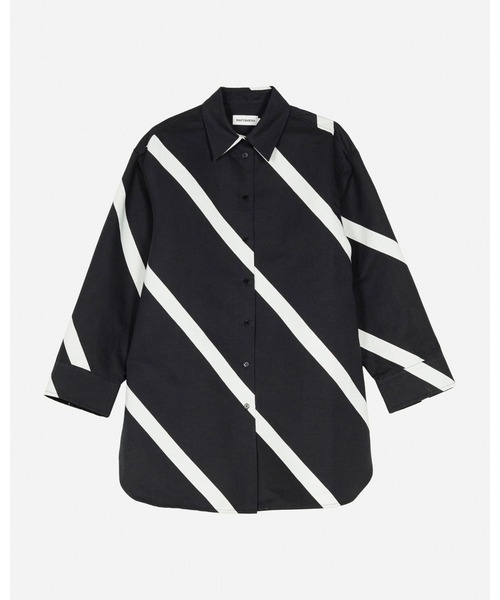 marimekko（マリメッコ）の「Heitto Basso / shirt（シャツ/ブラウス・レディース・ブラック・36/34）」の6枚目の写真