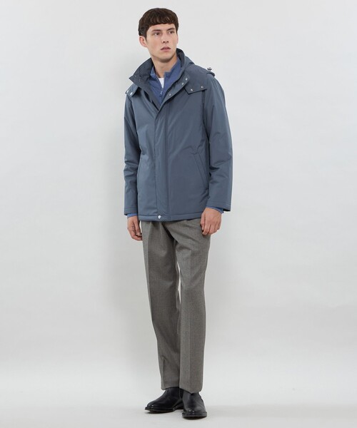 MACKINTOSH LONDON（マッキントッシュ ロンドン）の「【CROFTON】【HEAVENRY LIGHT CLOUD】ライトウェイトフーデッドブルゾン（ブルゾン・メンズ・ブルー/ブラック・40/42/38）」の5枚目の写真
