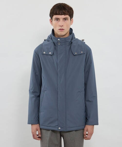 MACKINTOSH LONDON（マッキントッシュ ロンドン）の「【CROFTON】【HEAVENRY LIGHT CLOUD】ライトウェイトフーデッドブルゾン（ブルゾン・メンズ・ブルー/ブラック・40/42/38）」の6枚目の写真