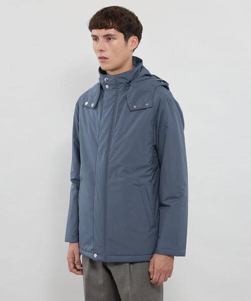 MACKINTOSH LONDON（マッキントッシュ ロンドン）の「【CROFTON】【HEAVENRY LIGHT CLOUD】ライトウェイトフーデッドブルゾン（ブルゾン・メンズ・ブルー/ブラック・40/42/38）」の7枚目の写真