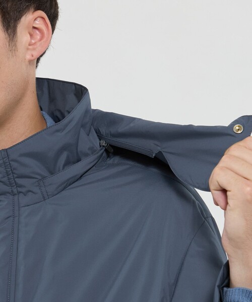 MACKINTOSH LONDON（マッキントッシュ ロンドン）の「【CROFTON】【HEAVENRY LIGHT CLOUD】ライトウェイトフーデッドブルゾン（ブルゾン・メンズ・ブルー/ブラック・40/42/38）」の11枚目の写真