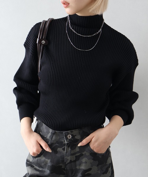 セール】ボリューム袖ボトルネックニット（ニット/セーター）｜SpRay