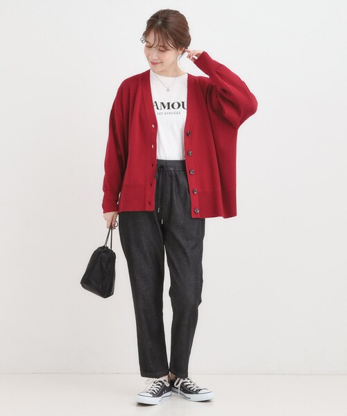 【常田着用】DRIES VAN NOTEN レッド カーディガン DRIES VAN NOTEN(ドリスヴァンノッテン) メリノウールカーディガン