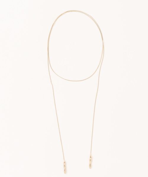 Scrap Book(スクラップブック)の「【Sea’ds mara】Venetian chain lariat(ネックレス・レディース・ゴールド/シルバー・FREE)」の2枚目の写真