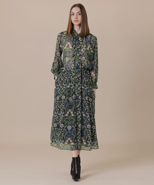 MACKINTOSH LONDON（マッキントッシュ ロンドン）の「ボタニカルウォールプリントスカート（スカート・レディース・グリーン系その他4/ベージュ・38/36）」の10枚目の写真