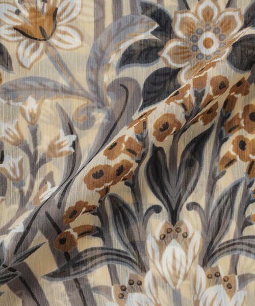 MACKINTOSH LONDON（マッキントッシュ ロンドン）の「ボタニカルウォールプリントスカート（スカート・レディース・グリーン系その他4/ベージュ・38/36）」の4枚目の写真