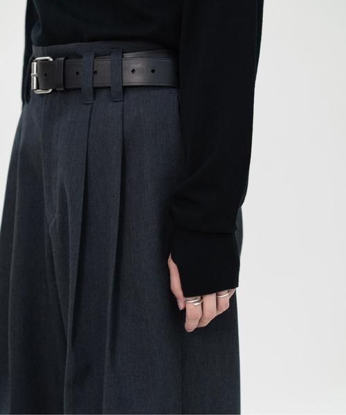 LAPIIS（ラピス）の「MERINO WOOL THUMBHOLE TURTLENECK KNIT（ニット/セーター・メンズ・ブラック/チャコールグレー/ブラウン/ブルー・MEDIUM/LARGE）」の12枚目の写真