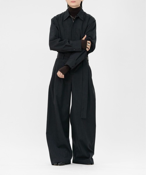 LAPIIS（ラピス）の「MERINO WOOL THUMBHOLE TURTLENECK KNIT（ニット/セーター・メンズ・ブラック/チャコールグレー/ブラウン/ブルー・MEDIUM/LARGE）」の21枚目の写真