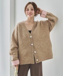[ 田中亜希子さんコラボ ] 選べる2丈 前後2Wayニュアンスボタンカーディガン