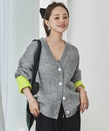 [ 田中亜希子さんコラボ ] 選べる2丈 前後2Wayニュアンスボタンカーディガン