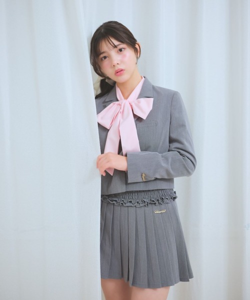 repipi armario（レピピ アルマリオ）の「BIGリボンブラウス（シャツ/ブラウス・キッズ・サックスブルー/オフホワイト/ピンク・LARGE/MEDIUM/SMALL）」の9枚目の写真