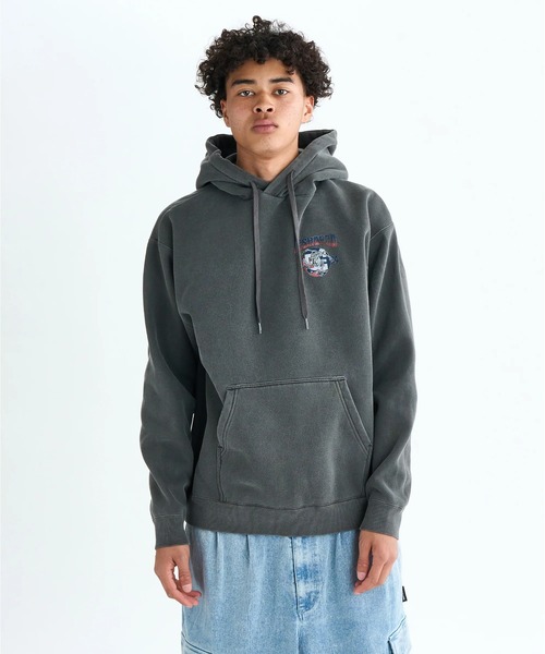 DC SHOES(ディーシーシューズ)の「25 ROCKSKULL PH/DCプルオーバーパーカー・フーディー(パーカー・メンズ・ブラック/ブラック×ピンク/グレー/ブラック系その他・MEDIUM/LARGE/X-LARGE)」の3枚目の写真