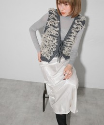 ベスト（グレー/灰色系・フリンジ）ファッション通販 - ZOZOTOWN