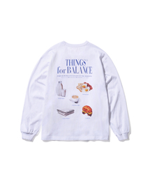 AECA（エイカ）の「MORNING CAFE LONG SLEEVE-WHITE（Tシャツ/カットソー）」