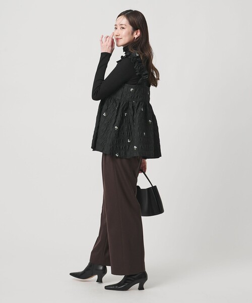 UNITED ARROWS(ユナイテッドアローズ)の「スクエア フラワー ジャガード キャミソール(キャミソール・レディース・その他1・FREE)」の4枚目の写真