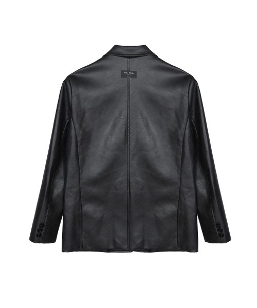 NICK&NICOLE(ニックアンドニコール)の「MINIMAL VINTAGE WASHED LEATHER JACKET_BLACK(ライダースジャケット・レディース・その他・FREE)」の6枚目の写真